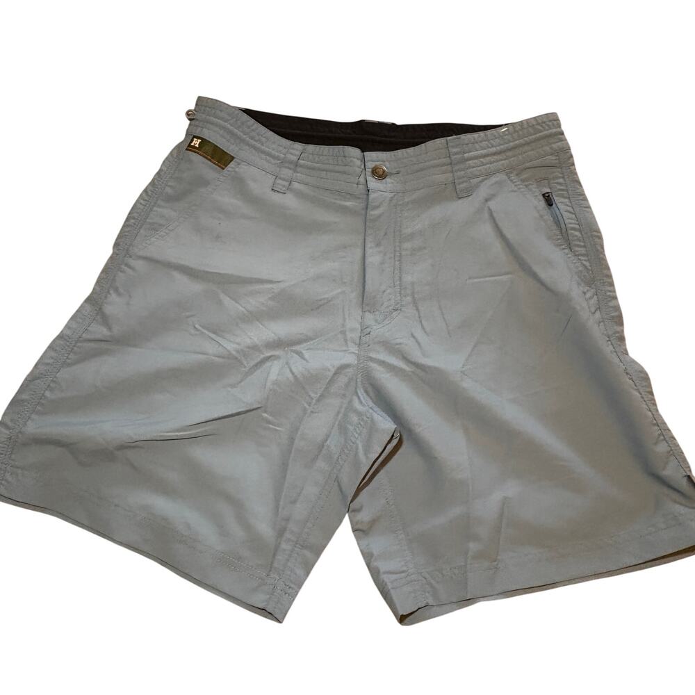 Howler Brothers Horizon Hybrid Ripstop Outdoor 32 Muted Blue Active Shorts Men's